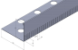 Preview: Kiesfangleiste L-Form Edelstahl 100 mm hoch 2,00 m lang