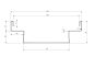 Preview: Grundelement verzinkt 150 x 2000