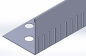 Preview: L-Leiste Edelstahl 140 mm hoch 2,00 m lang