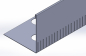 Preview: Kiesfangleiste L-Form Edelstahl 120 mm hoch 2,00 m lang
