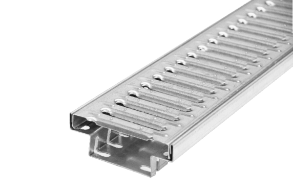 Entwässerungsrinne Aluminium Schlitzrost 0,5 m lang