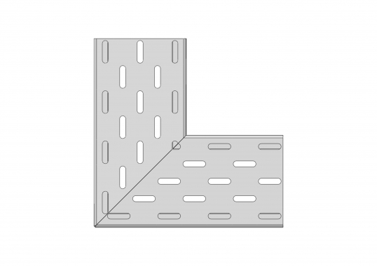 Ecke Schlitzrost Edelstahl 122 3/2-reihig