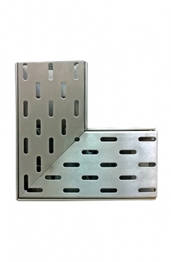 Ecke Schlitzrost Edelstahl 122 3/2-reihig