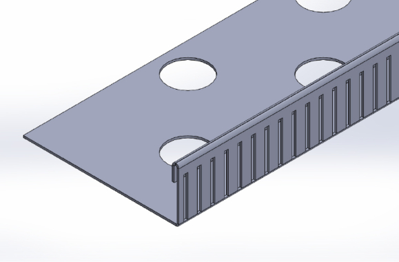 Kiesfangleiste L-Form Edelstahl 40 mm hoch 2,00 m lang