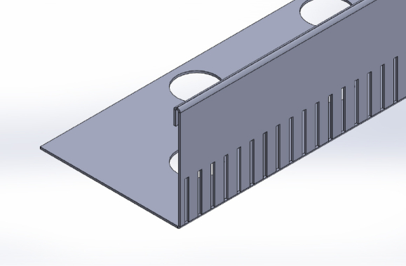 Kiesfangleiste L-Form Aluminium 80 mm hoch  2,00 m lang