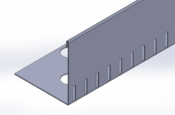 L-Leiste Aluminium 120 mm hoch 2,00 m lang
