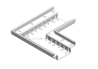 Ecke Grundelement Edelstahl 132/46