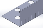 L-Leiste Edelstahl 100 mm hoch 2,00 m lang