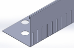 L-Leiste Edelstahl 140 mm hoch 2,00 m lang
